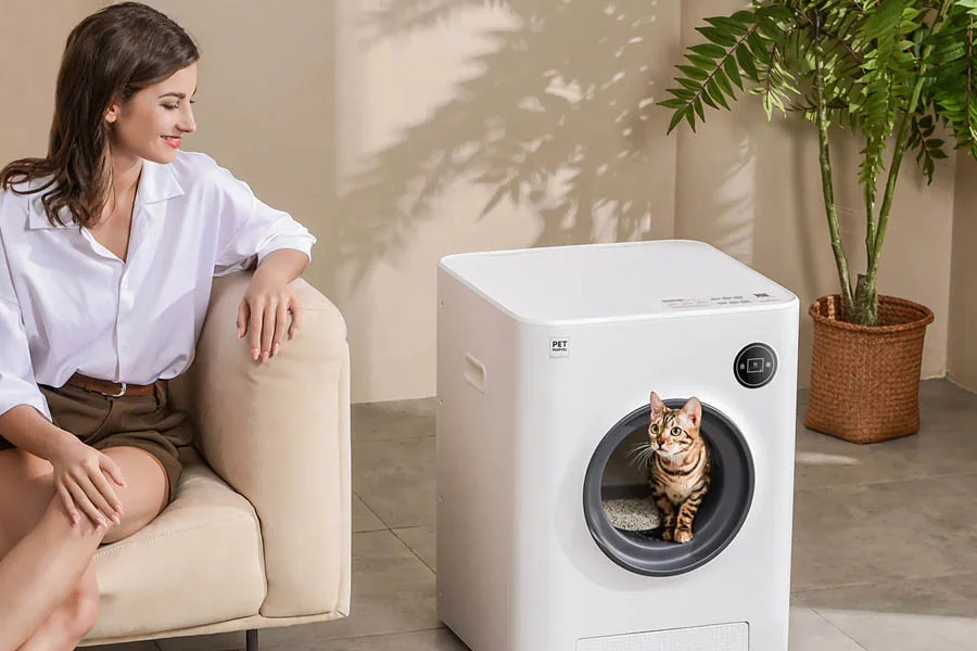 electronic kitty litter box